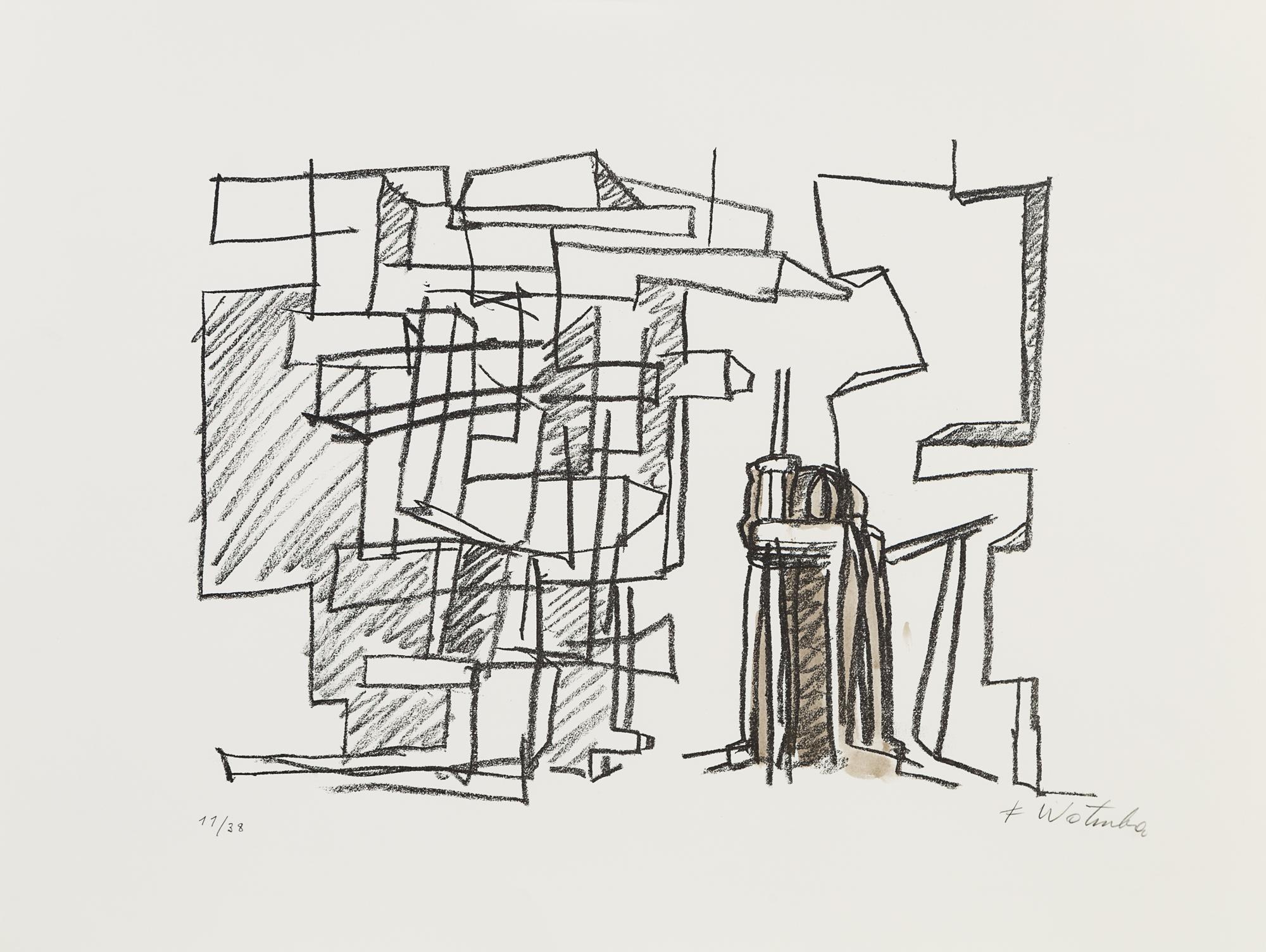 Fritz Wotruba, (Austrian, 1907-1975), Variations on Wagner's Ring, 1967 (suite of fourteen works)