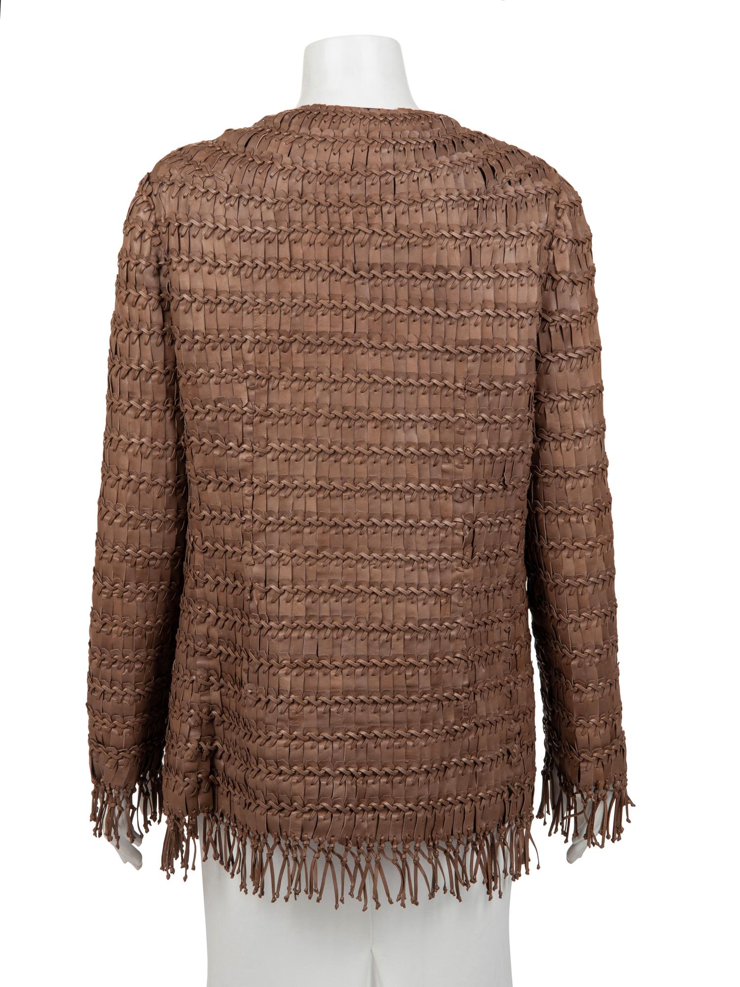 Ralph Rucci Cut and Braided Leather Jacket, 2008