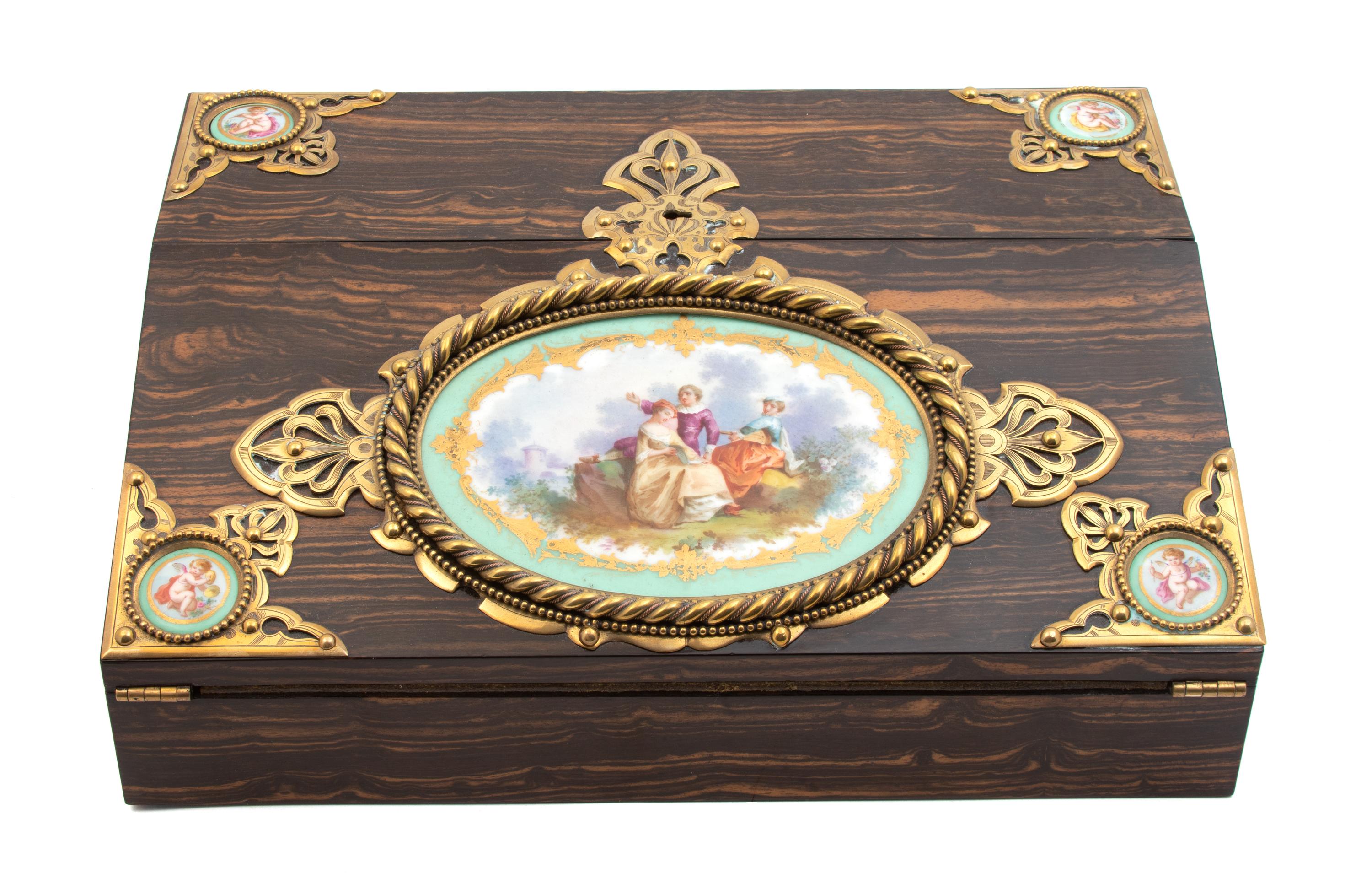 An English Coromandel Lady's Lap Desk — LATE 19TH CENTURY