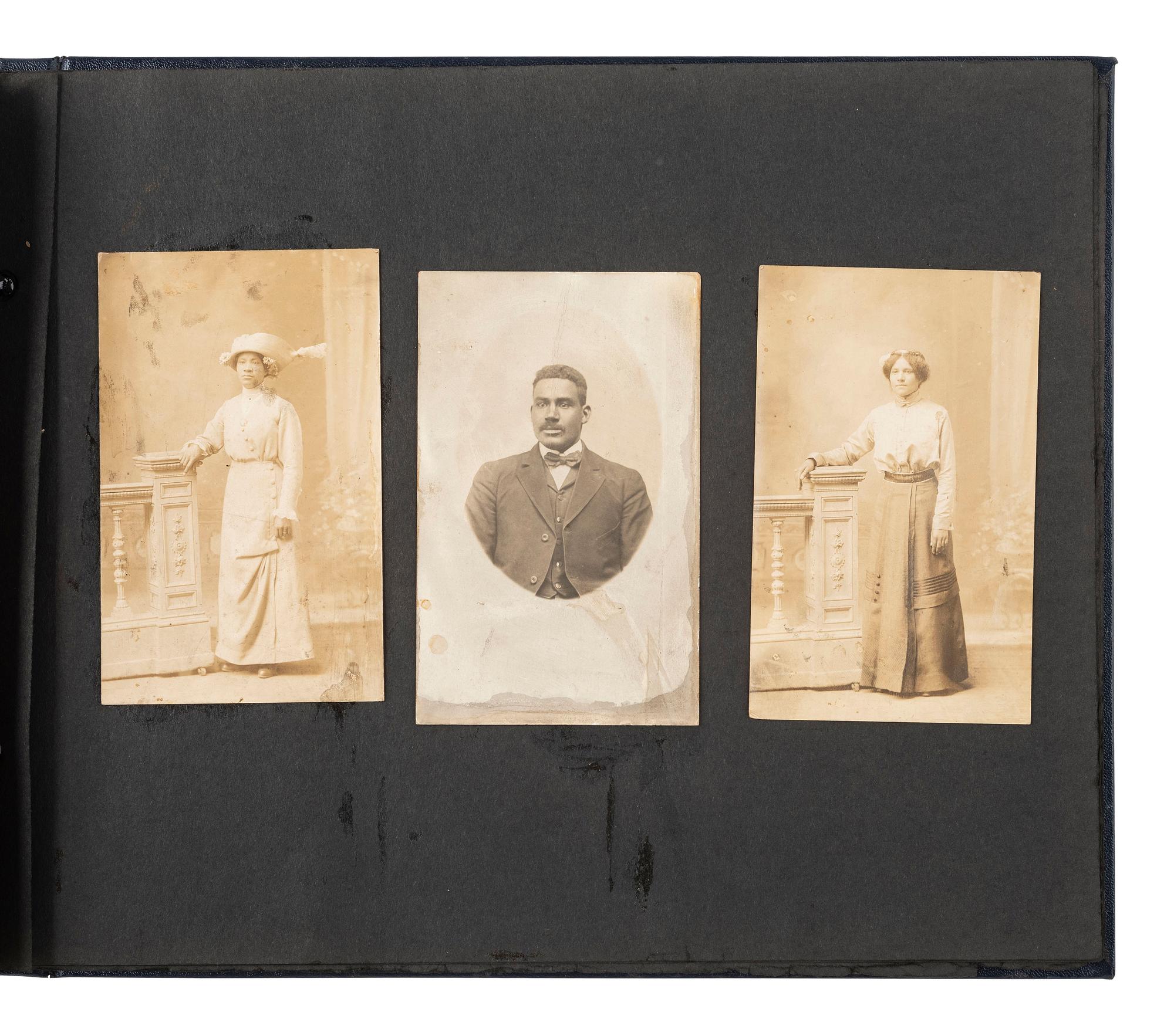 [EARLY PHOTOGRAPHY]. Album containing photos of a multi-generational African American family in Washington, DC. Ca early-to-mid 20th Century.
