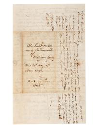 [SLAVERY & ABOLITION]. A group of 2 documents related to the enslavement of individuals in the Carolinas, including a rare North-Carolina Mutual Life Insurance Company form used to insure the life of an enslaved person.