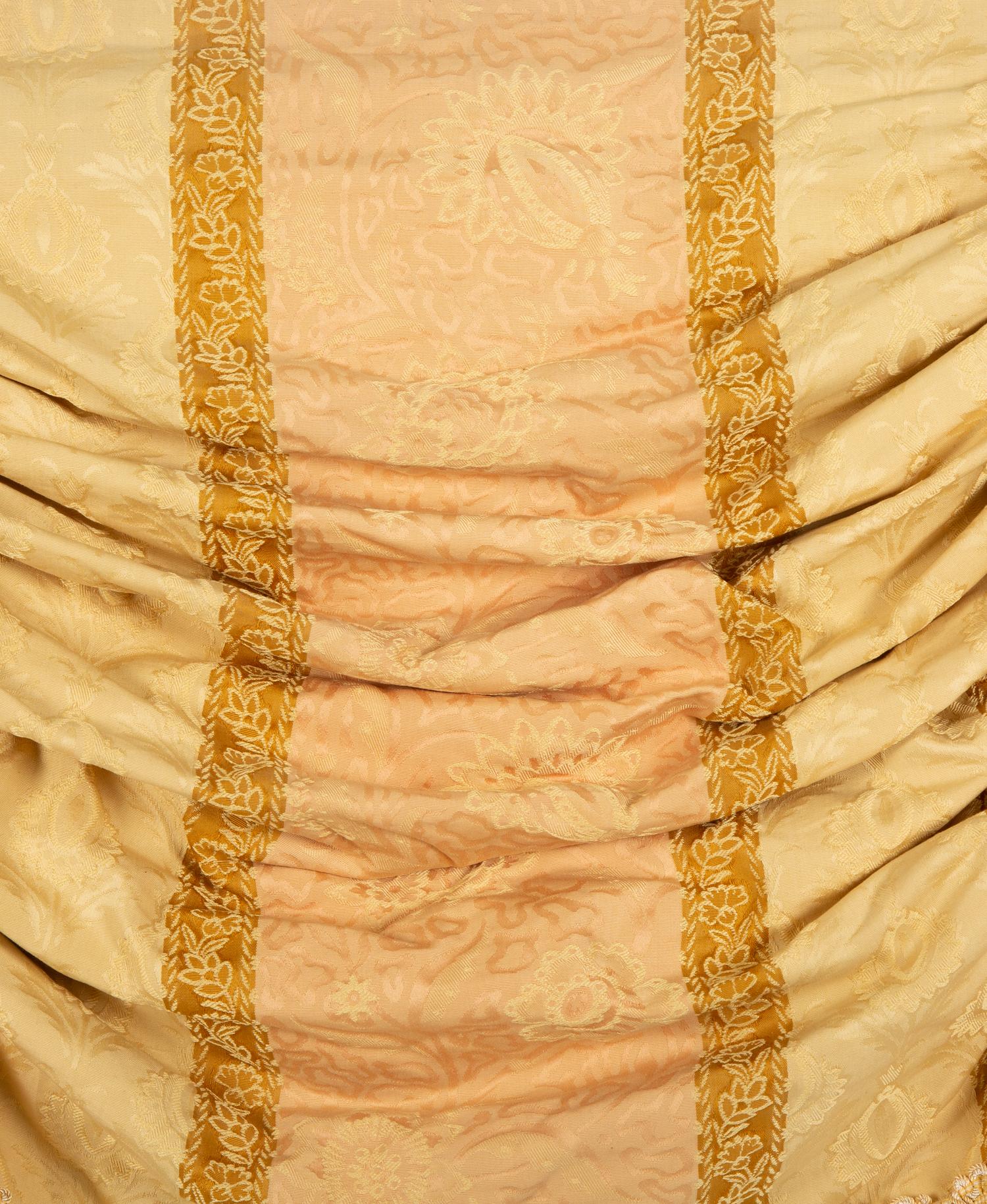 Eight Scalamandré Silk Drapery Panels with Valances — 20th Century