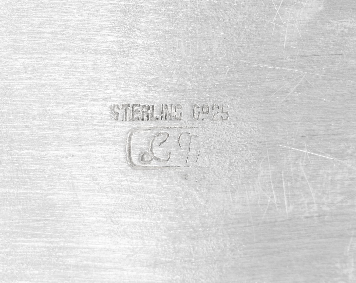 A Mexican Silver Serving Tray