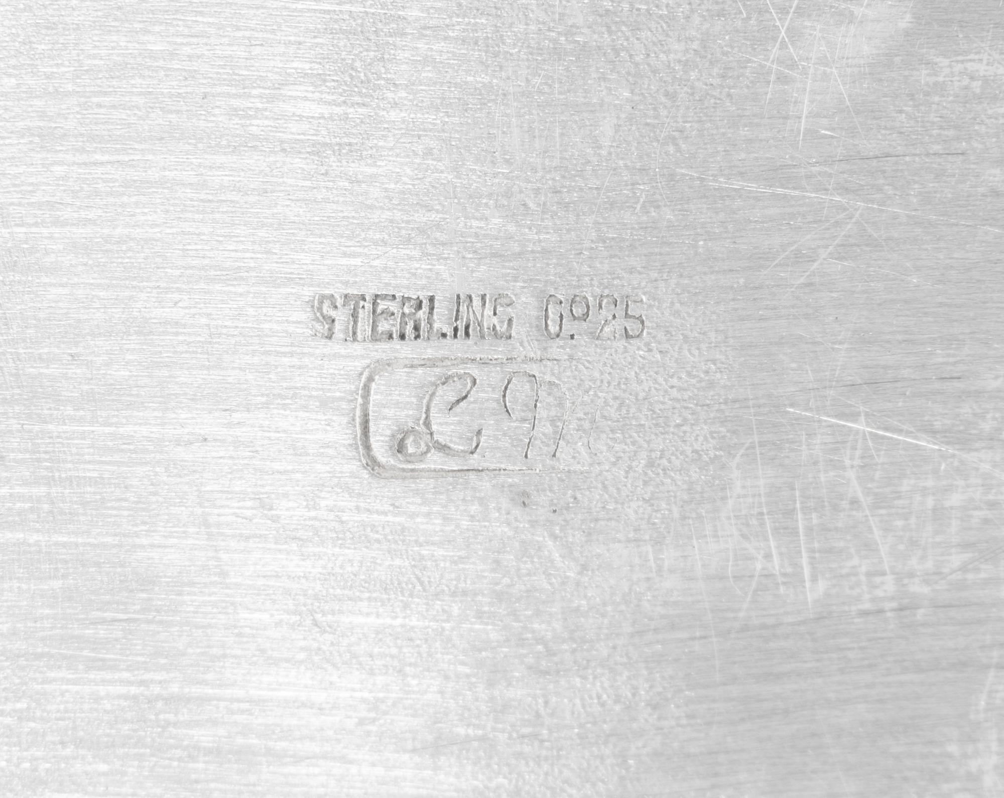 A Mexican Silver Serving Tray