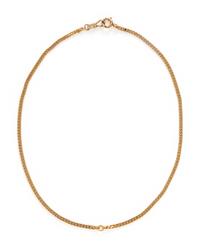 YELLOW GOLD WATCH CHAIN NECKLACE
