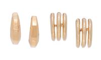 COLLECTION OF YELLOW GOLD HOOP EARRINGS