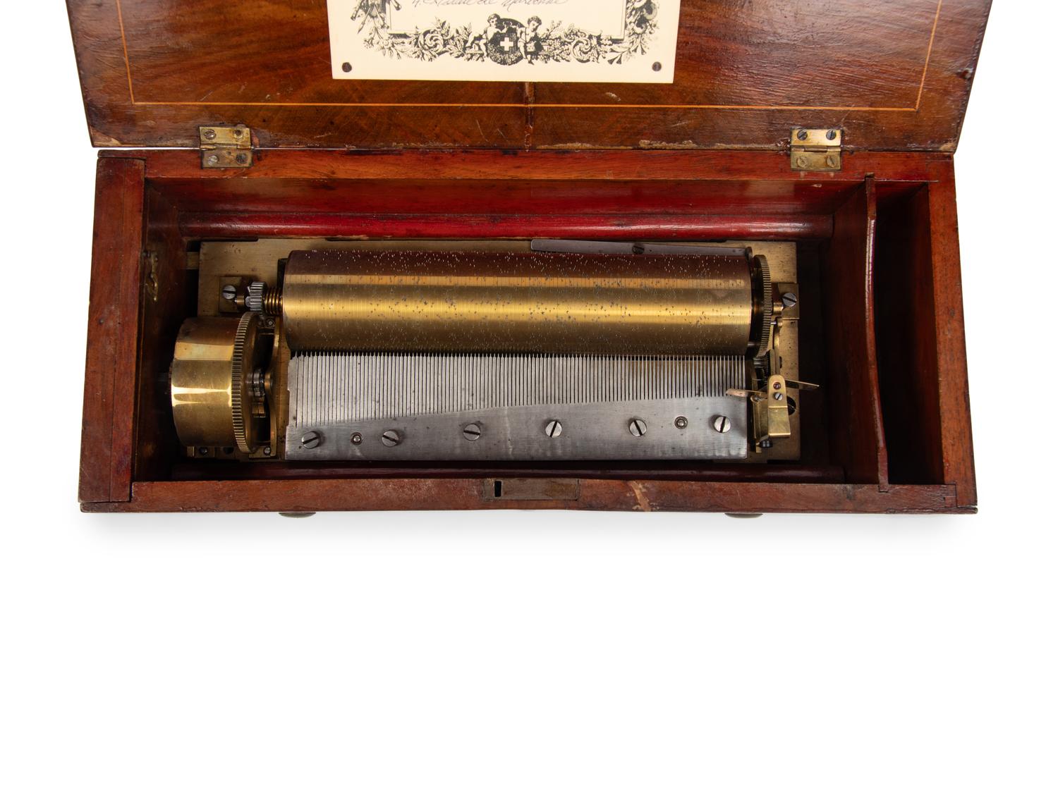 A Four Air Key Wind Music Box