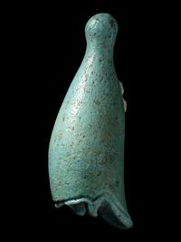 Two Egyptian Faience Crowns