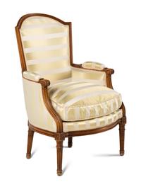 A Louis XVI Style Beechwood Bergère