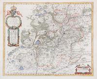 (MAP) BLAEU, WILLEM. Ducatus Silesia Glogani Vera Delineatio. [Amsterdam, 1640] Engraved map with hand-coloring.