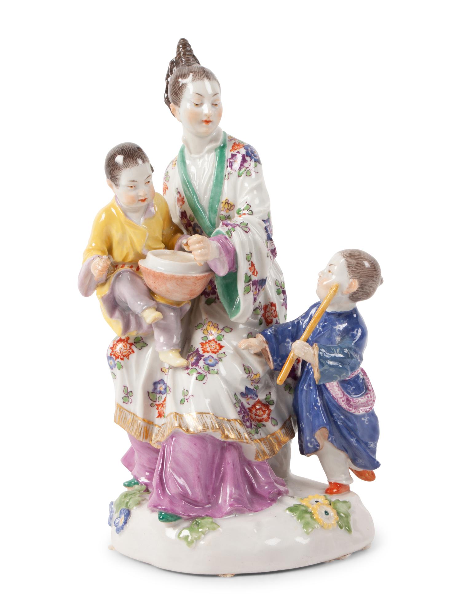 A Meissen Porcelain Chinoiserie Group