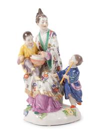 A Meissen Porcelain Chinoiserie Group