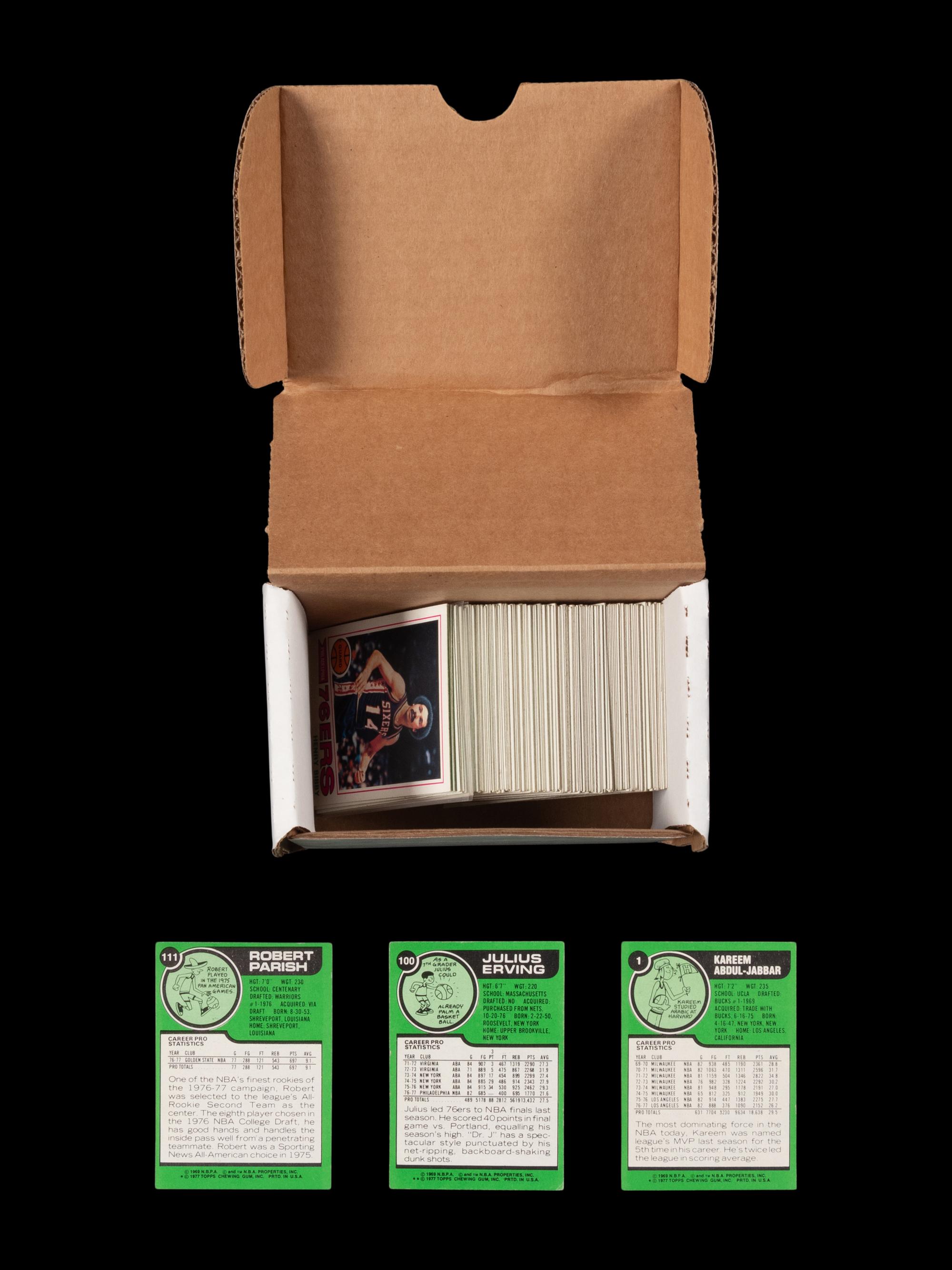 A Complete Set of 1977-78 Topps Basketball Cards (132/132)