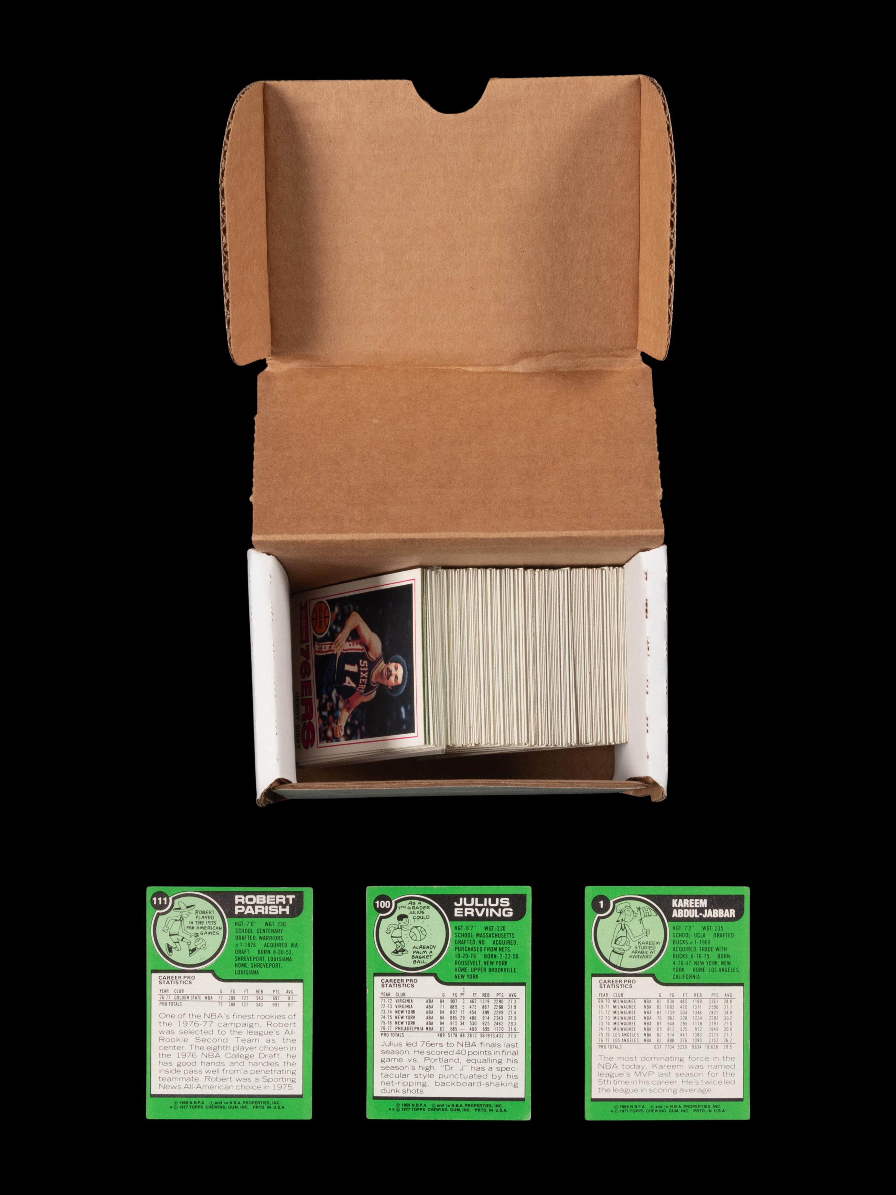 A Complete Set of 1977-78 Topps Basketball Cards (132/132)