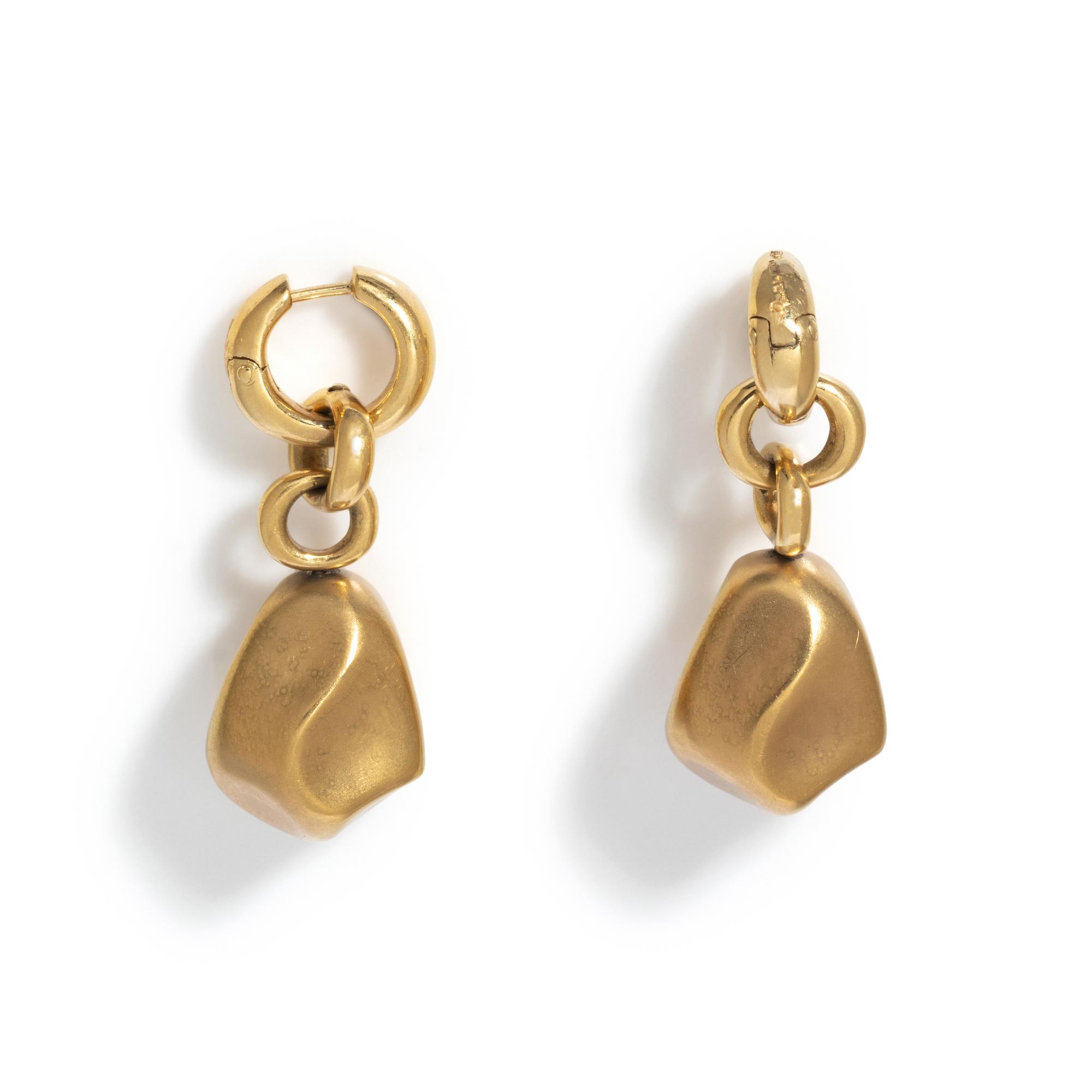 POMELLATO, YELLOW GOLD EARRINGS
