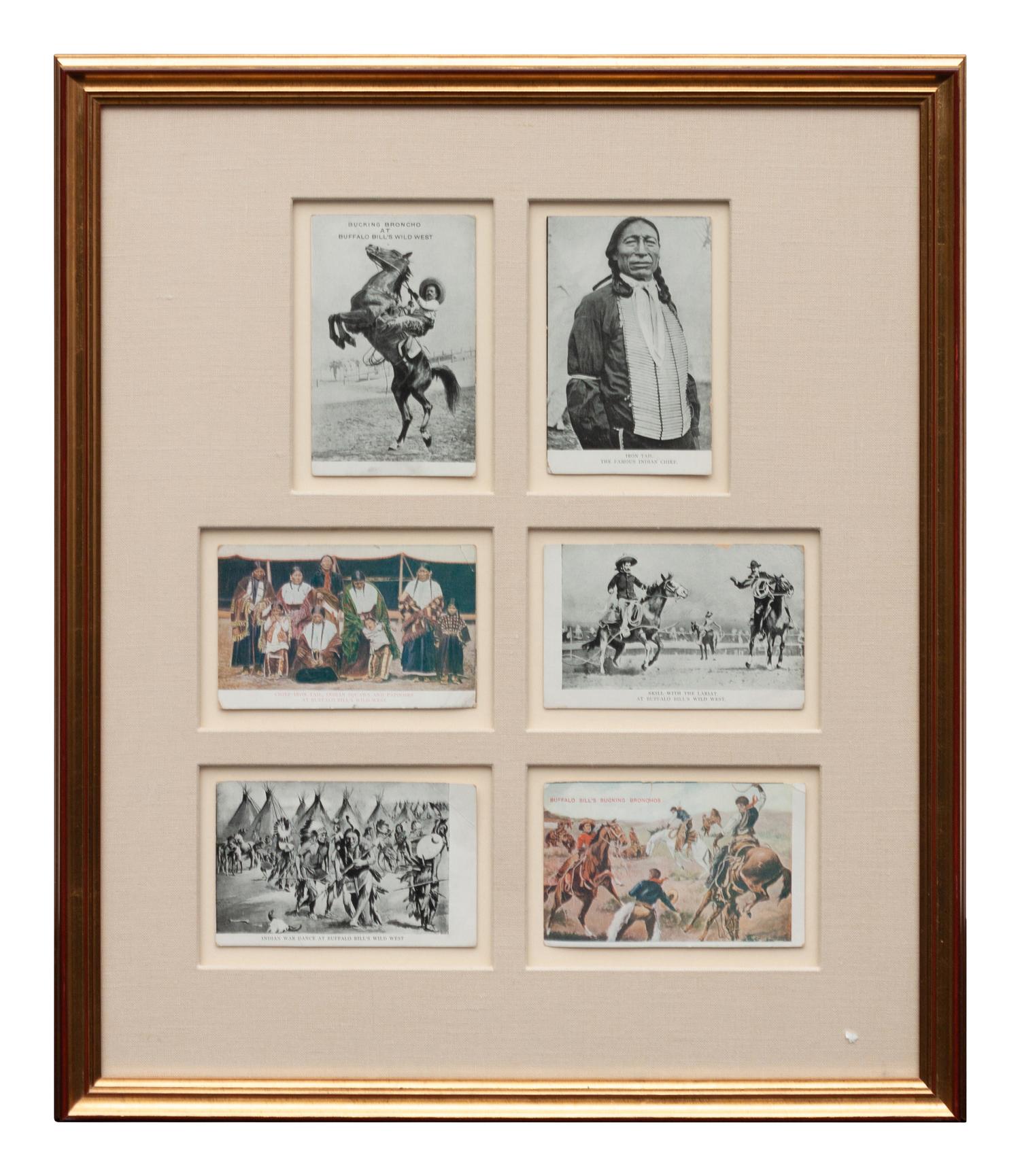 Set of Framed Buffalo Bill Memorabilia