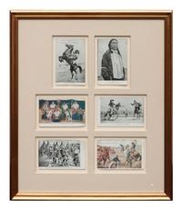 Set of Framed Buffalo Bill Memorabilia