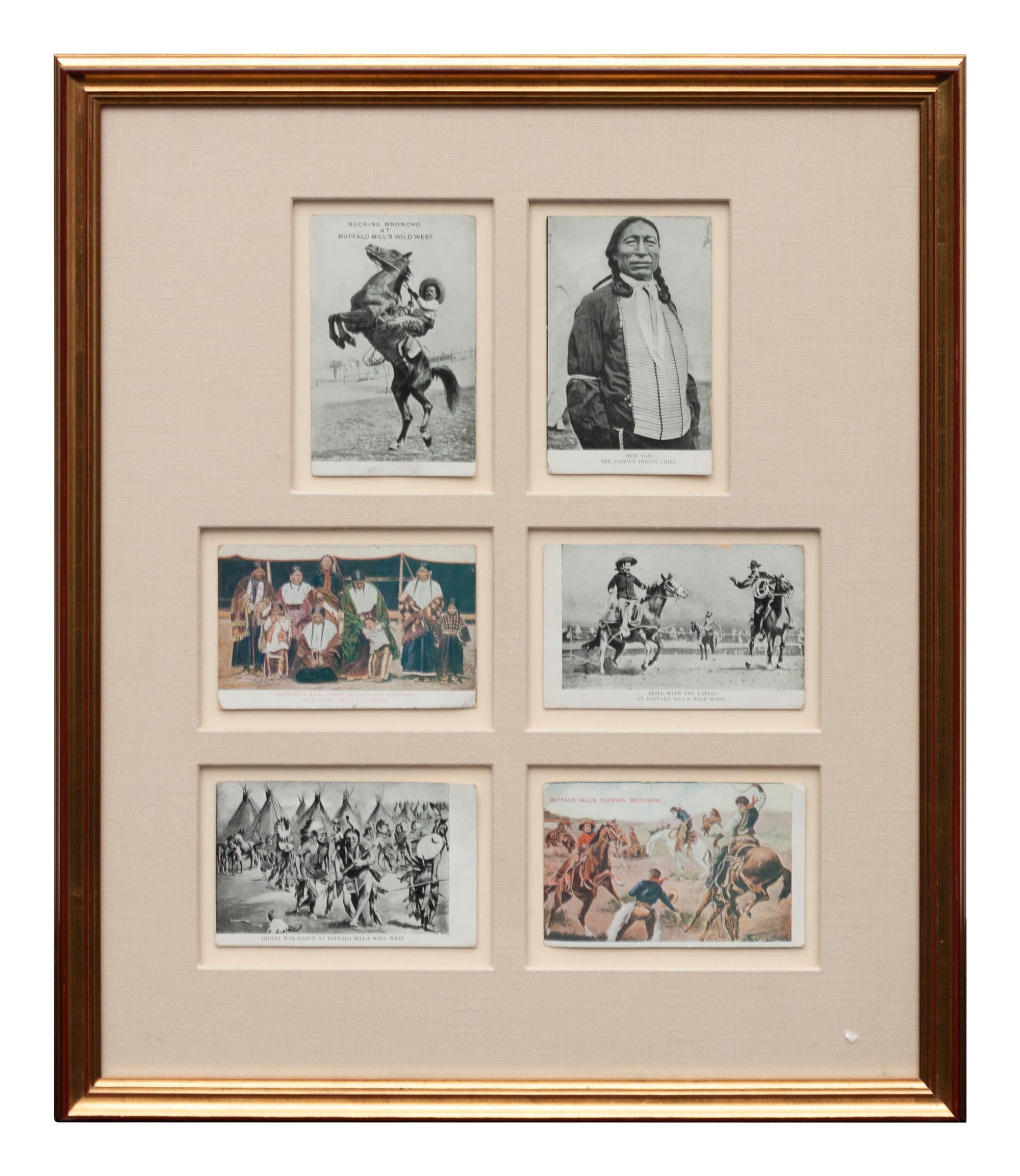 Set of Framed Buffalo Bill Memorabilia
