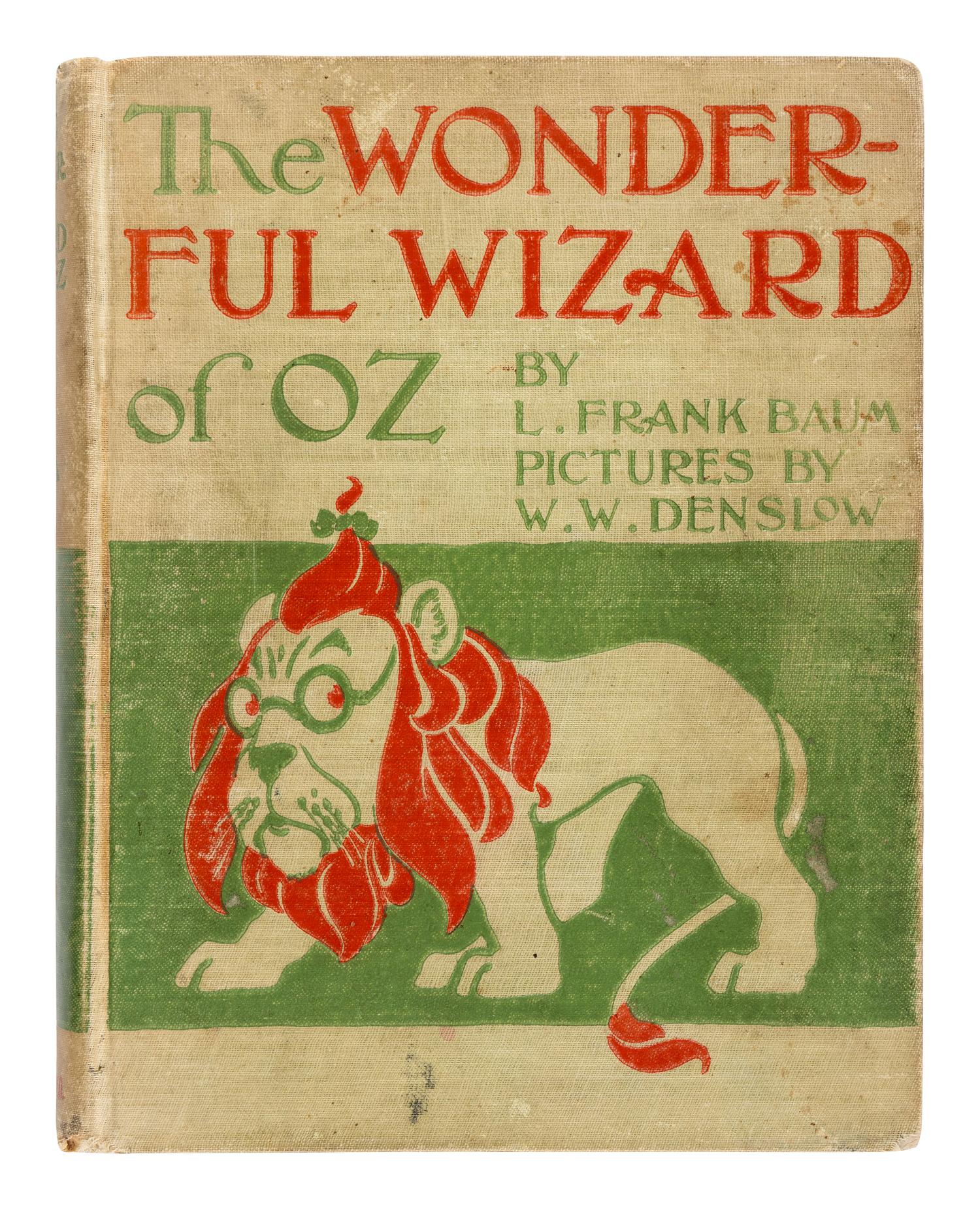 [CHILDREN'S BOOK]. BAUM, L. Frank (1856-1919). The Wonderful Wizard of Oz. Chicago and New York: George M. Hill Company, 1900.