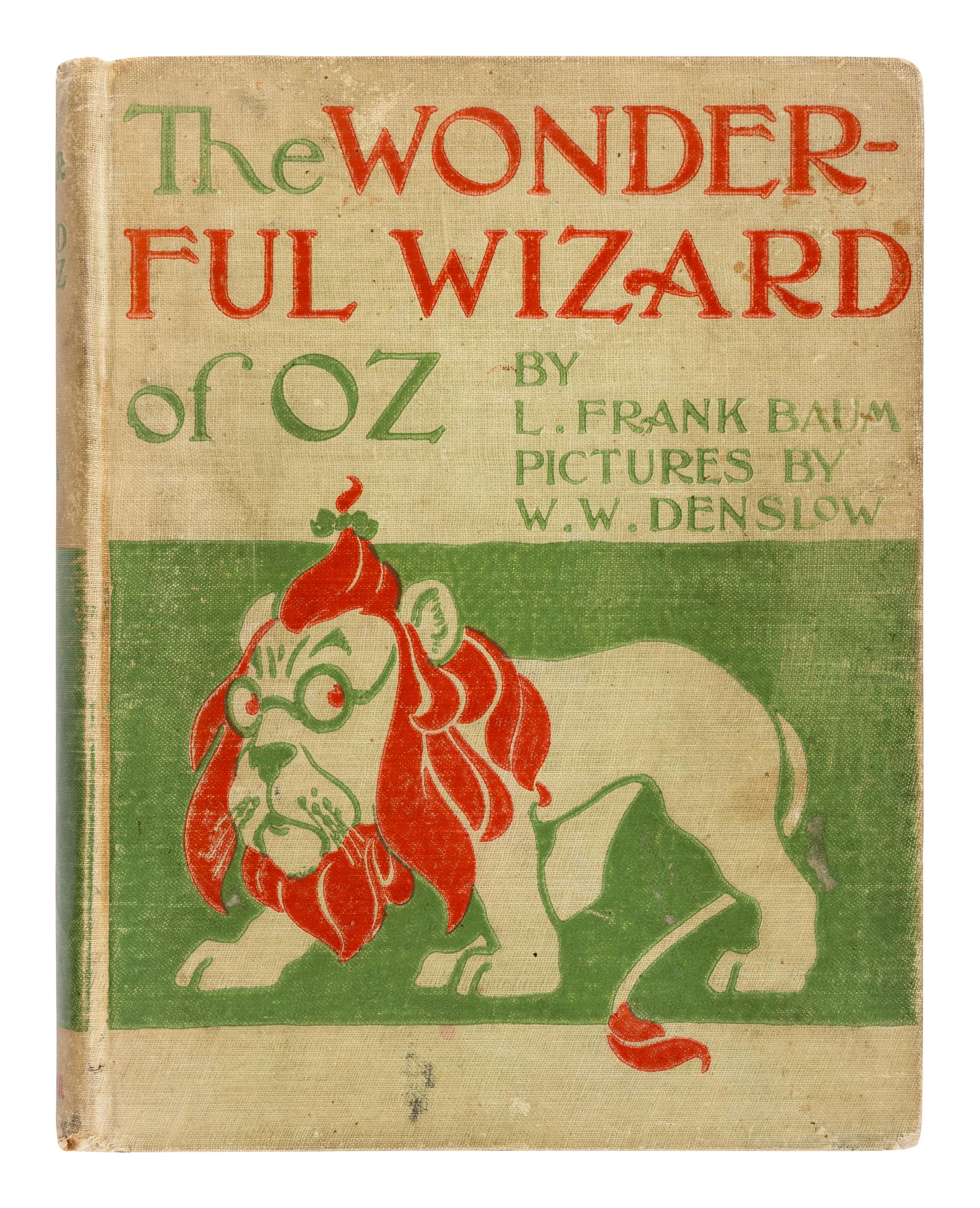 [CHILDREN'S BOOK]. BAUM, L. Frank (1856-1919). The Wonderful Wizard of Oz. Chicago and New York: George M. Hill Company, 1900.