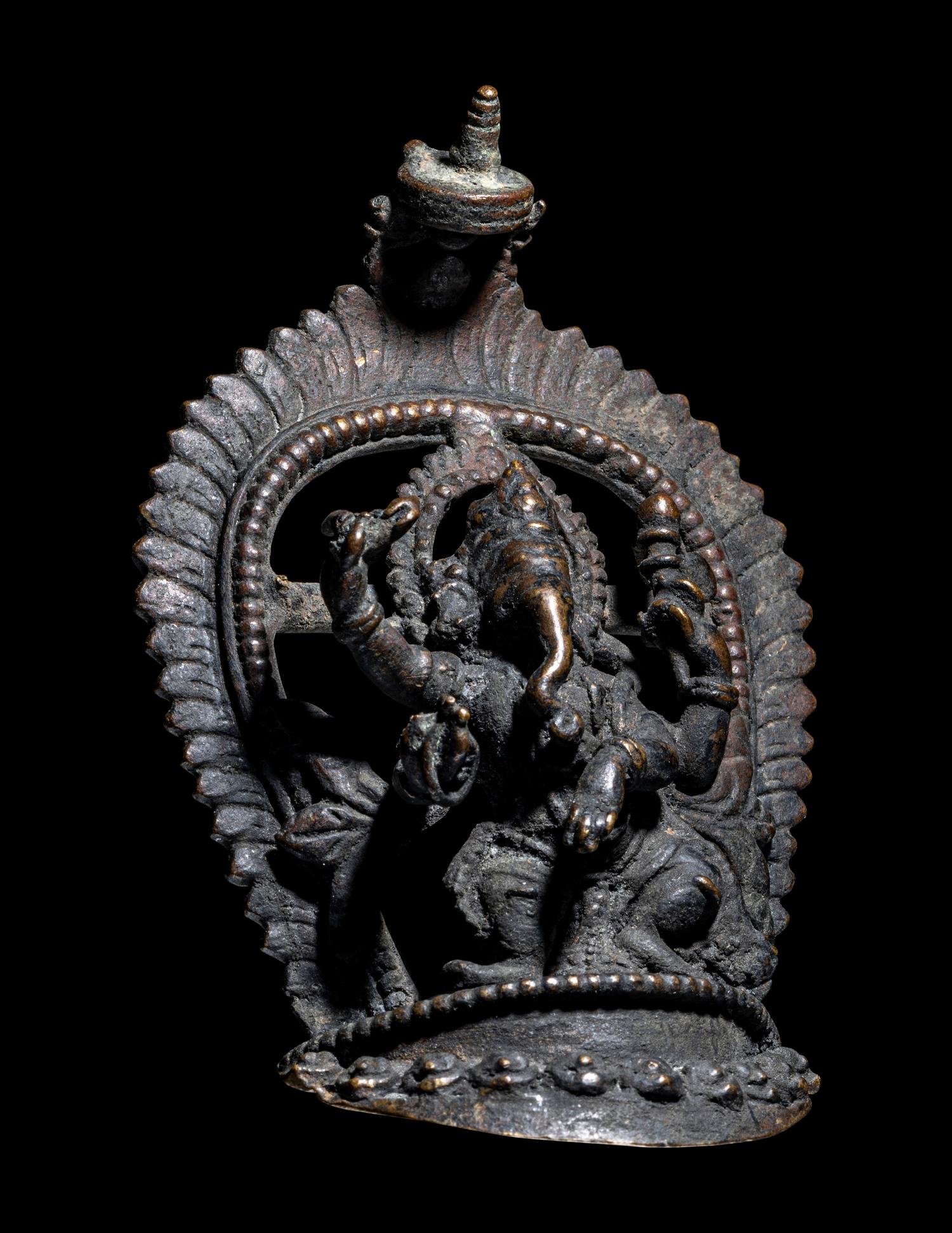 A Nepalese Bronze Figure of Ganesha
