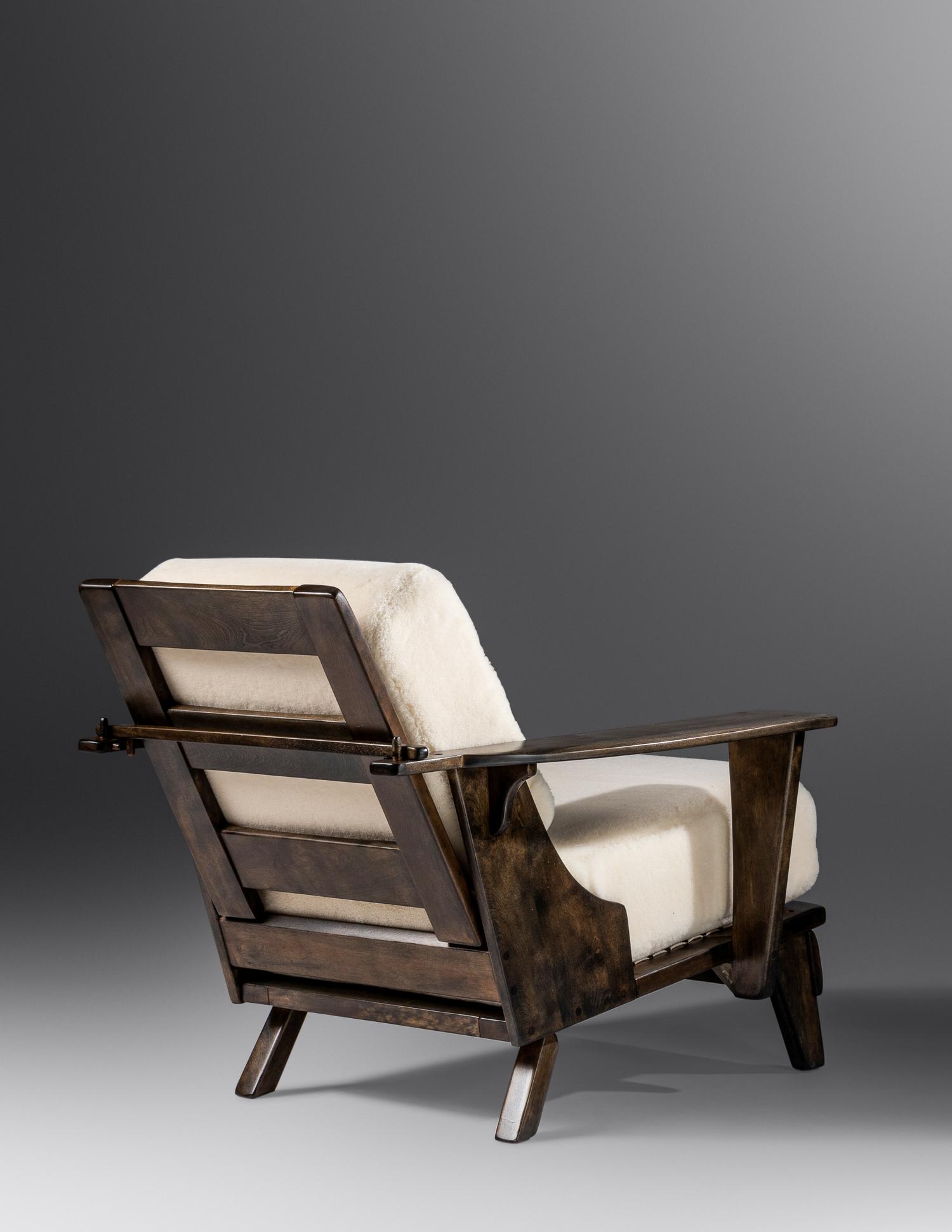 Lounge Chair and Ottoman, c. 1960 H.T. Cushman Manufacturing Company