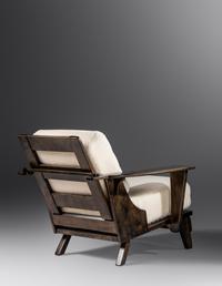 Lounge Chair and Ottoman, c. 1960 H.T. Cushman Manufacturing Company