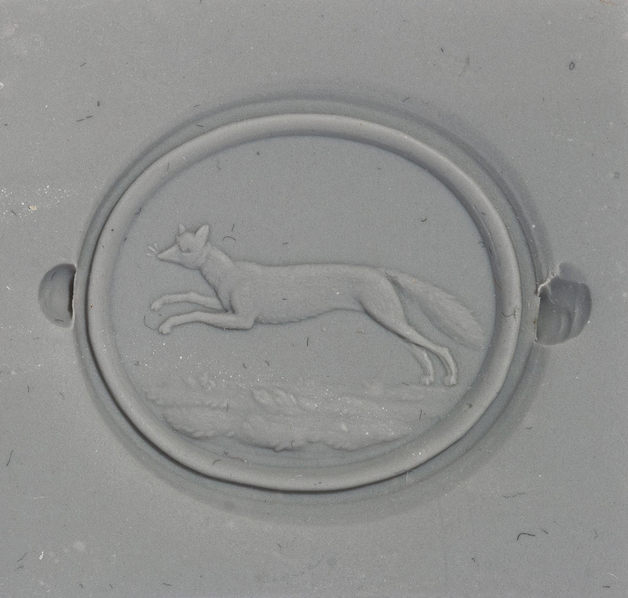A Victorian Silver and Bloodstone Intaglio Stamp with a Fox