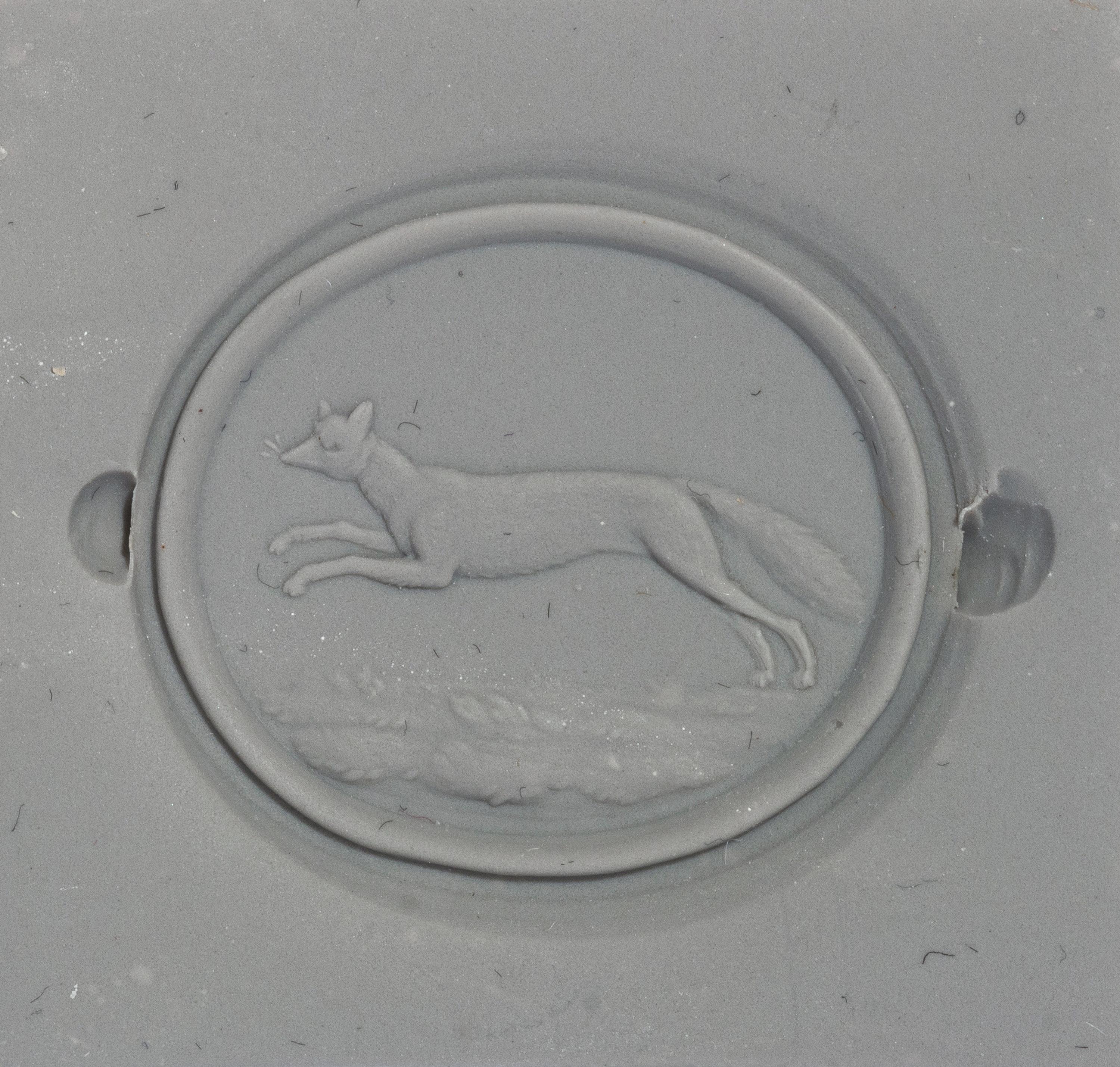 A Victorian Silver and Bloodstone Intaglio Stamp with a Fox