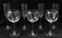 A Set of Glassware Height 8 1/2 inches.