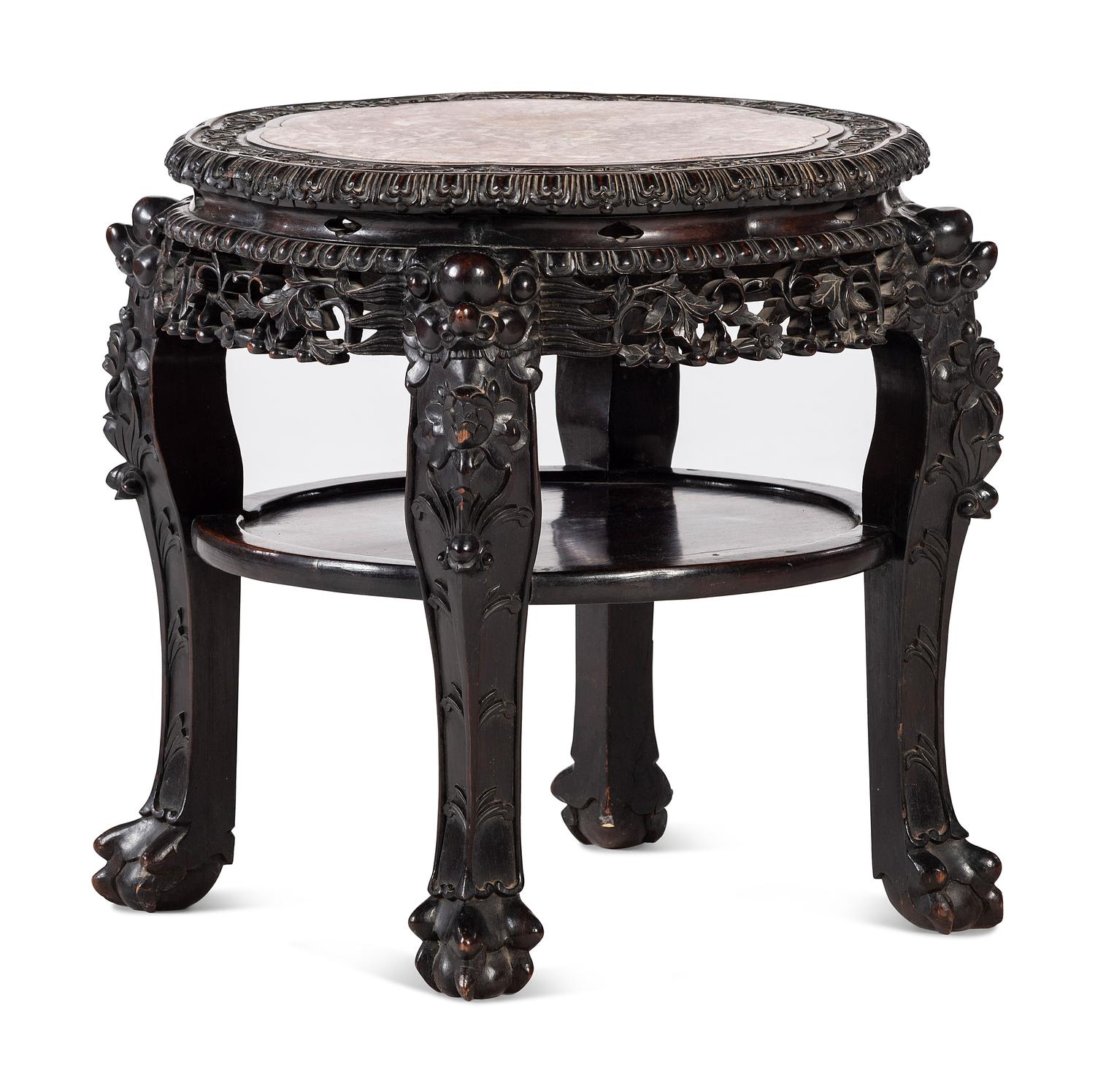 A Chinese Hardwood Side Table