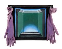 Untitled (Stepped Stage with Velvet Glove Curtain s), c. 1970