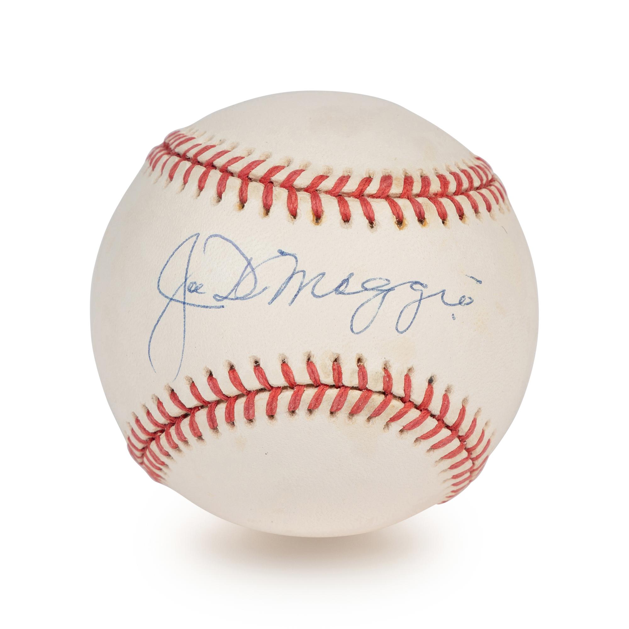 A Joe DiMaggio Single Signed Autograph Baseball (Beckett Authentication Services Letter),