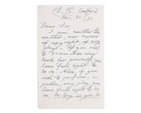 Carroll, Lewis (Charles Lutwidge Dodgson). Autograph Letter, signed