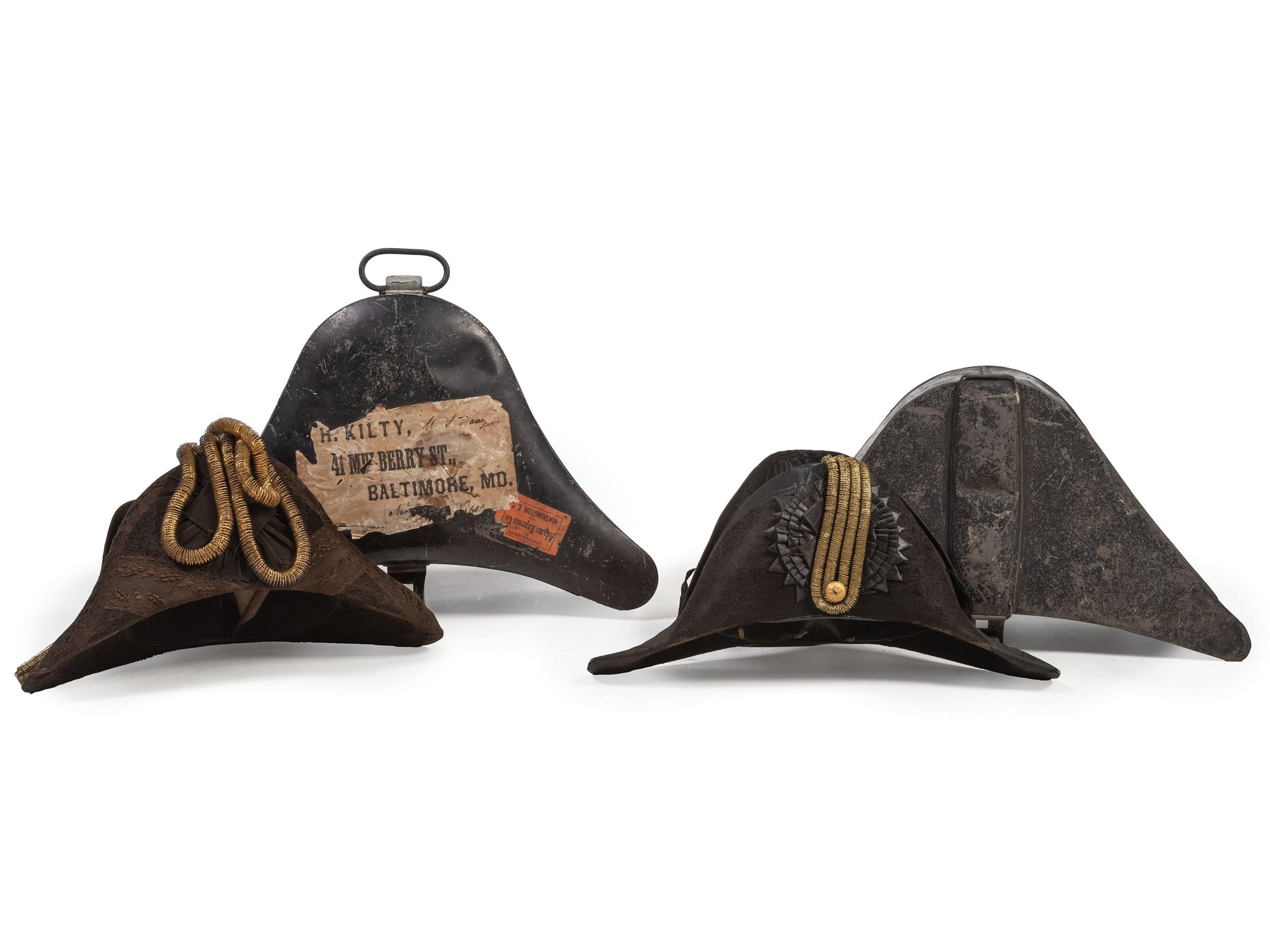 Collection of US Navy Rear Admiral Augustus Henry Kilty (1807-1879), incl. swords, dress uniform with accoutrements, and 34-star flag associated with the USS Mound City .