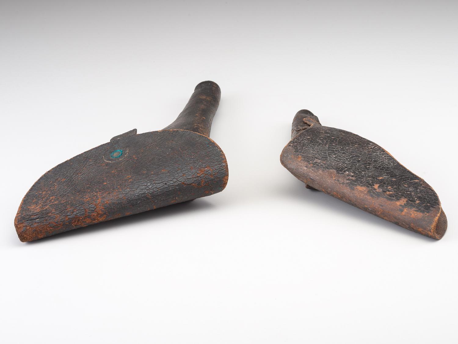 [CIVIL WAR]. A group of 2 holsters, comprising: