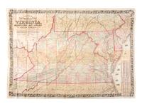 [MAPS & ATLASES]. COLTON, J.H. (1800-1893). Colton's New Topographical Map of The States Of Virginia, Maryland and Delaware, Showing Also Eastern Tennessee & Parts Of Other Adjoining States. New York: Colton, 1862.