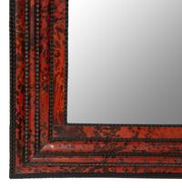 A Flemish Faux Tortoise Shell and Parcel Ebonized Mirror