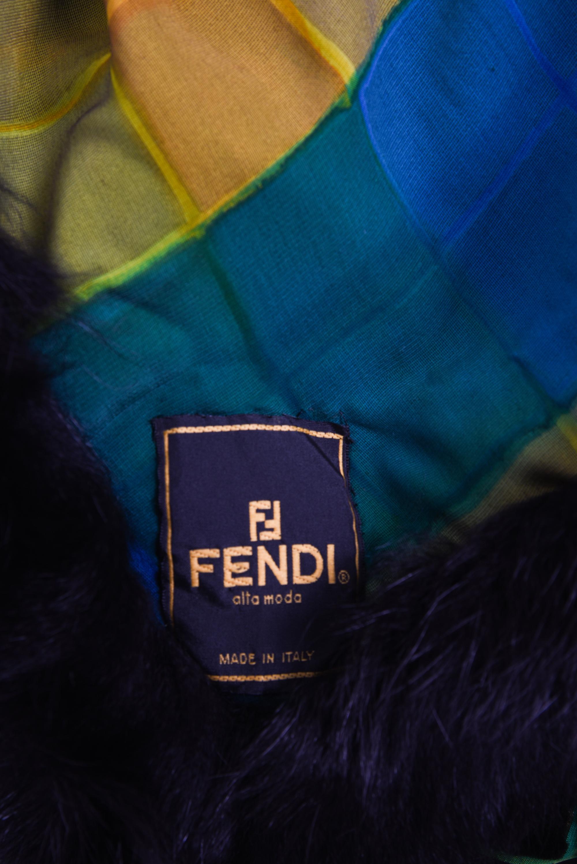 Two Designer Velvet Ensembles: One Fendi and One Unlabeled