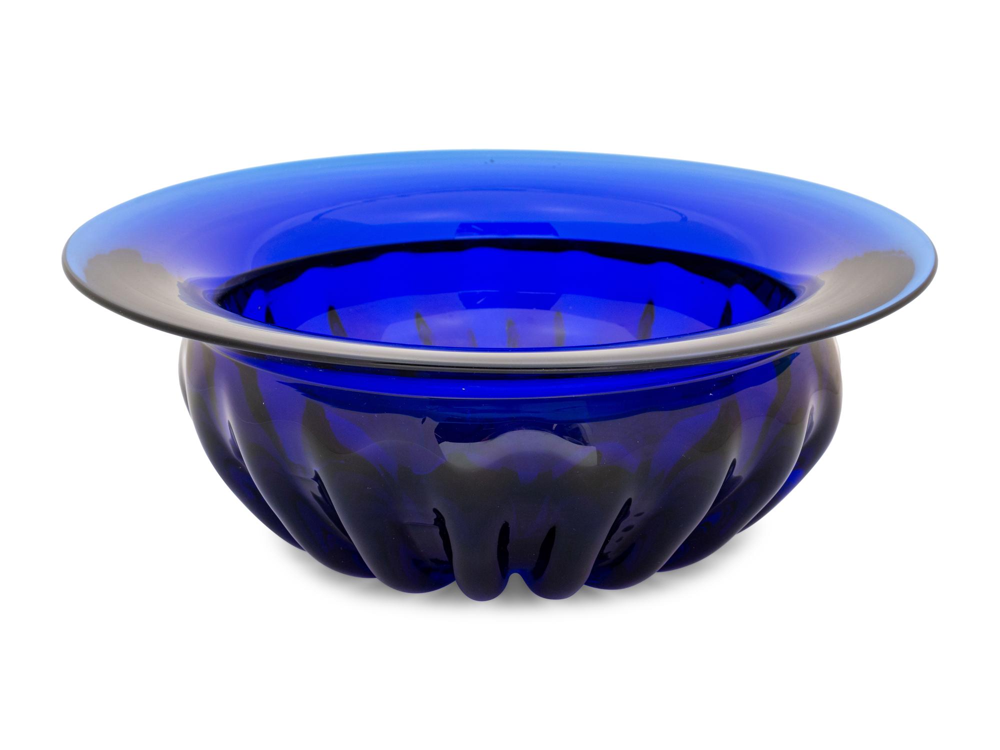 A Cobalt Glass Bowl