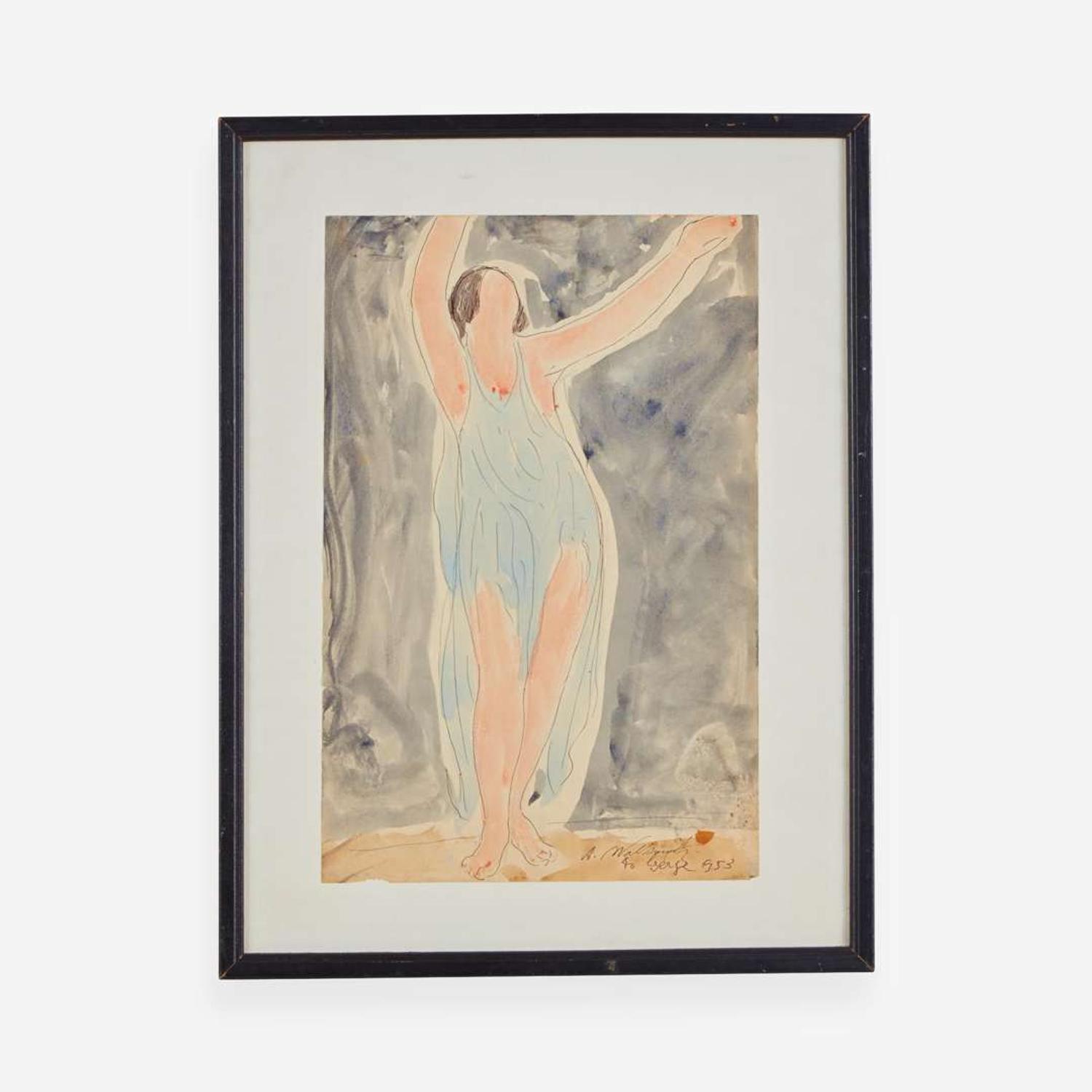 Abraham Walkowitz (American, 1878–1965) Isadora in Blue; together with a companion