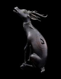 A Bronze Deer-Form Incense Burner