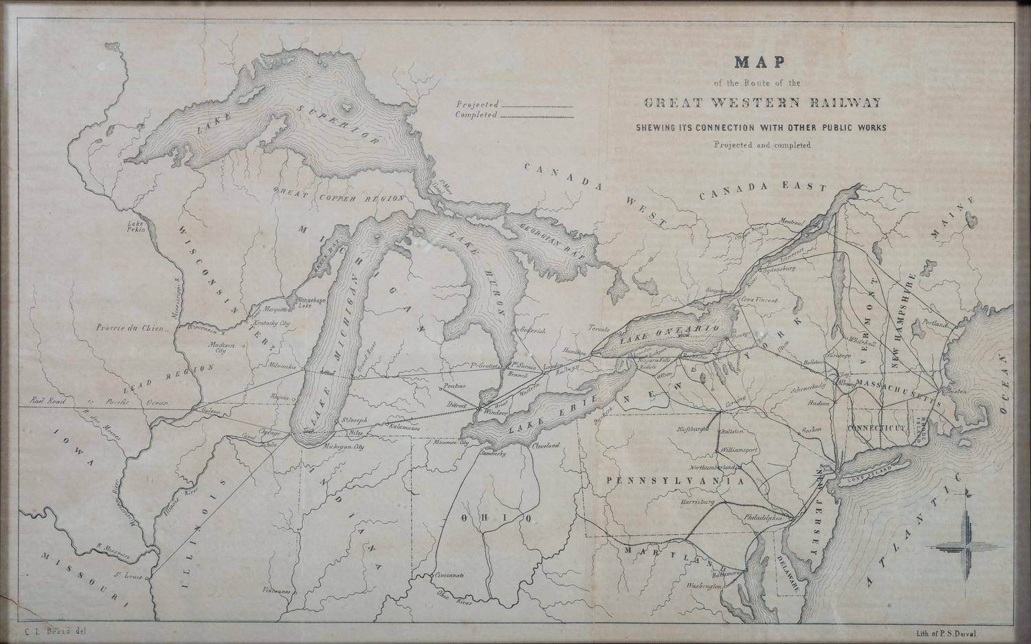 [NORTH AMERICA] Two Maps Featuring the United States and Associated Bodies of Water.