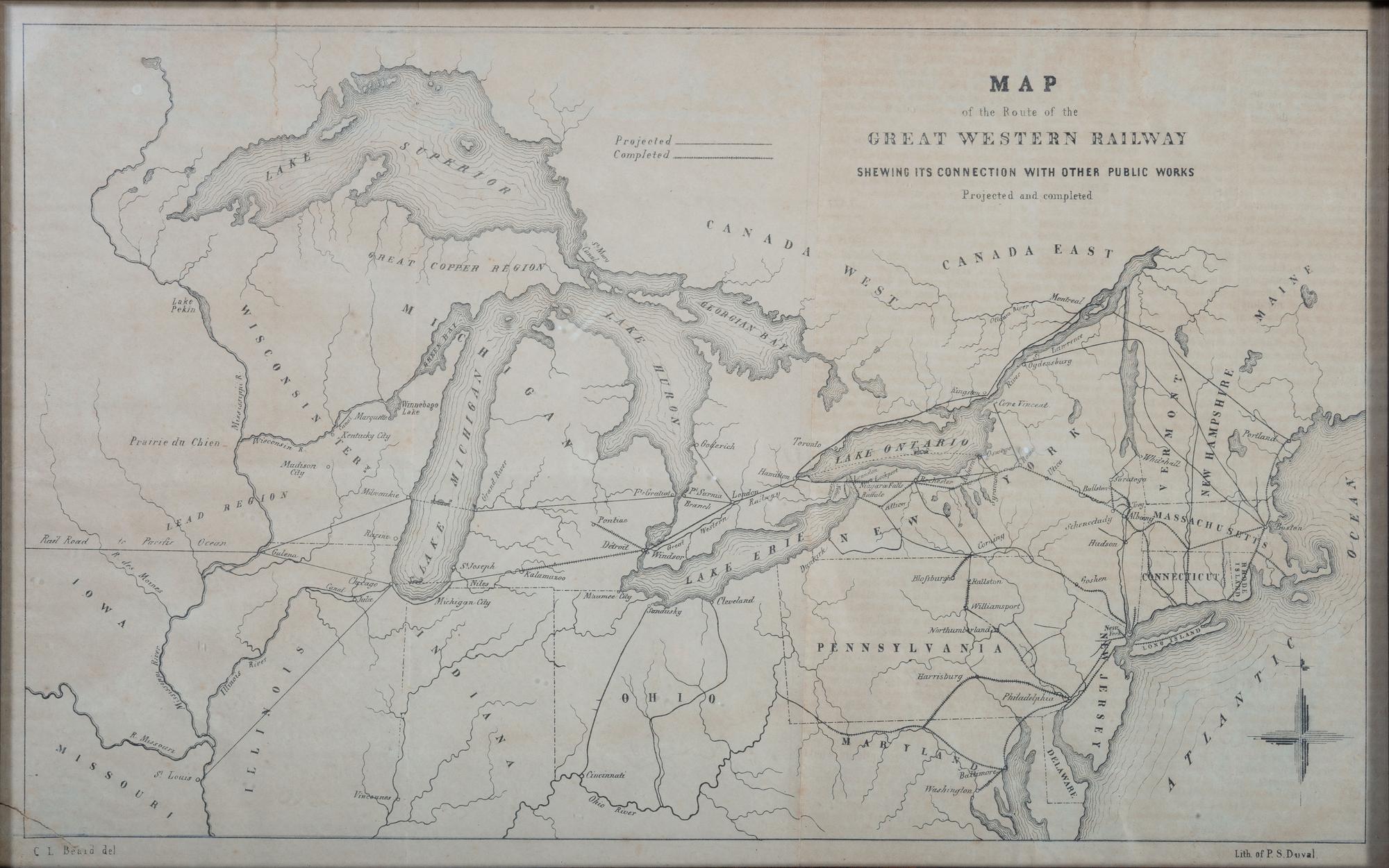[NORTH AMERICA] Two Maps Featuring the United States and Associated Bodies of Water.