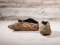 Prairie Beaded Hide Moccasins