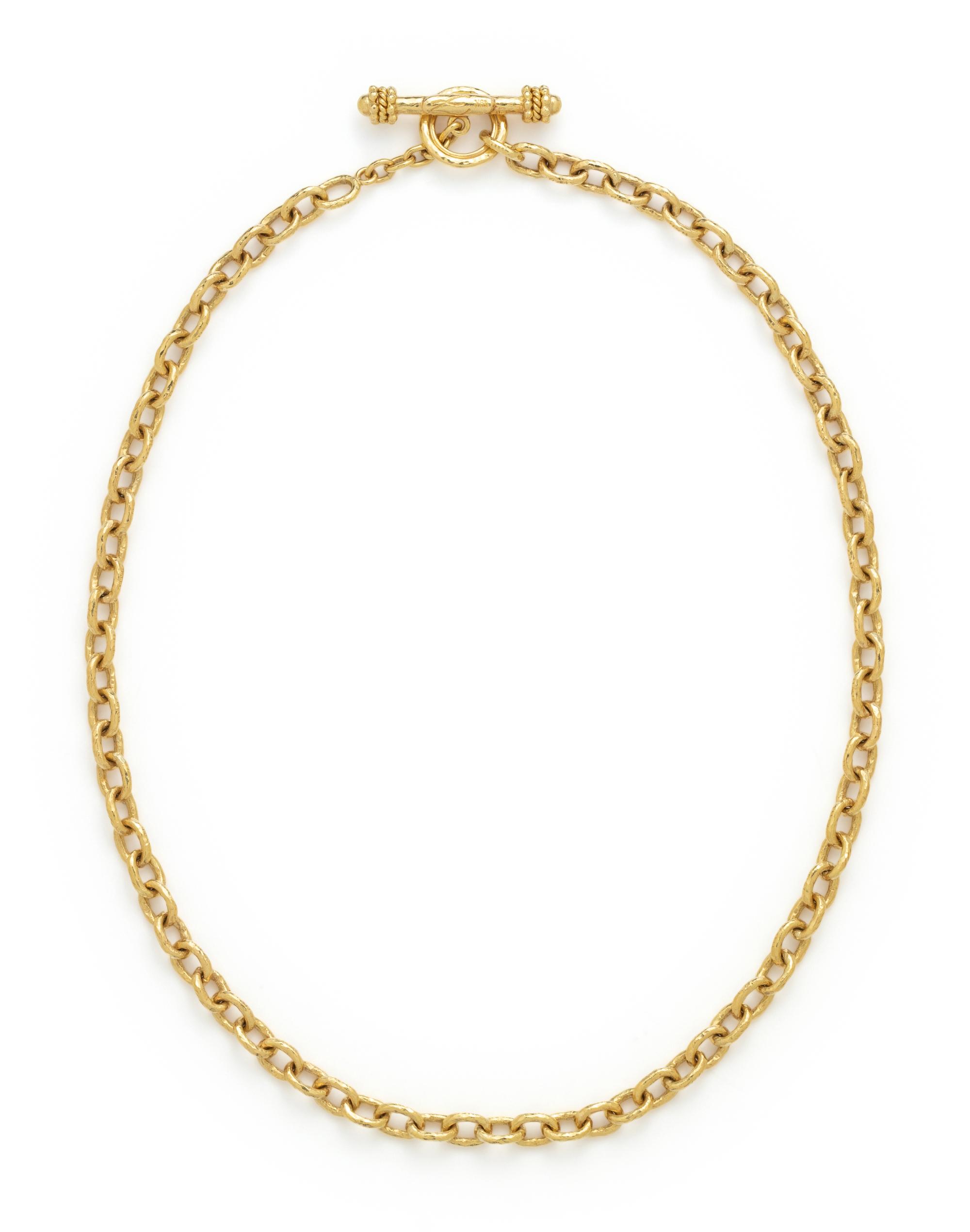 ELIZABETH LOCKE, YELLOW GOLD NECKLACE