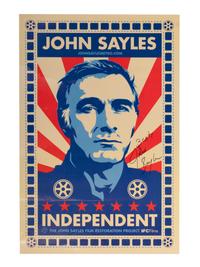 (Film Posters) JOHN SAYLES: Unframed poster, signed by the filmmaker promoting his John Sayles Film Restoration Project.