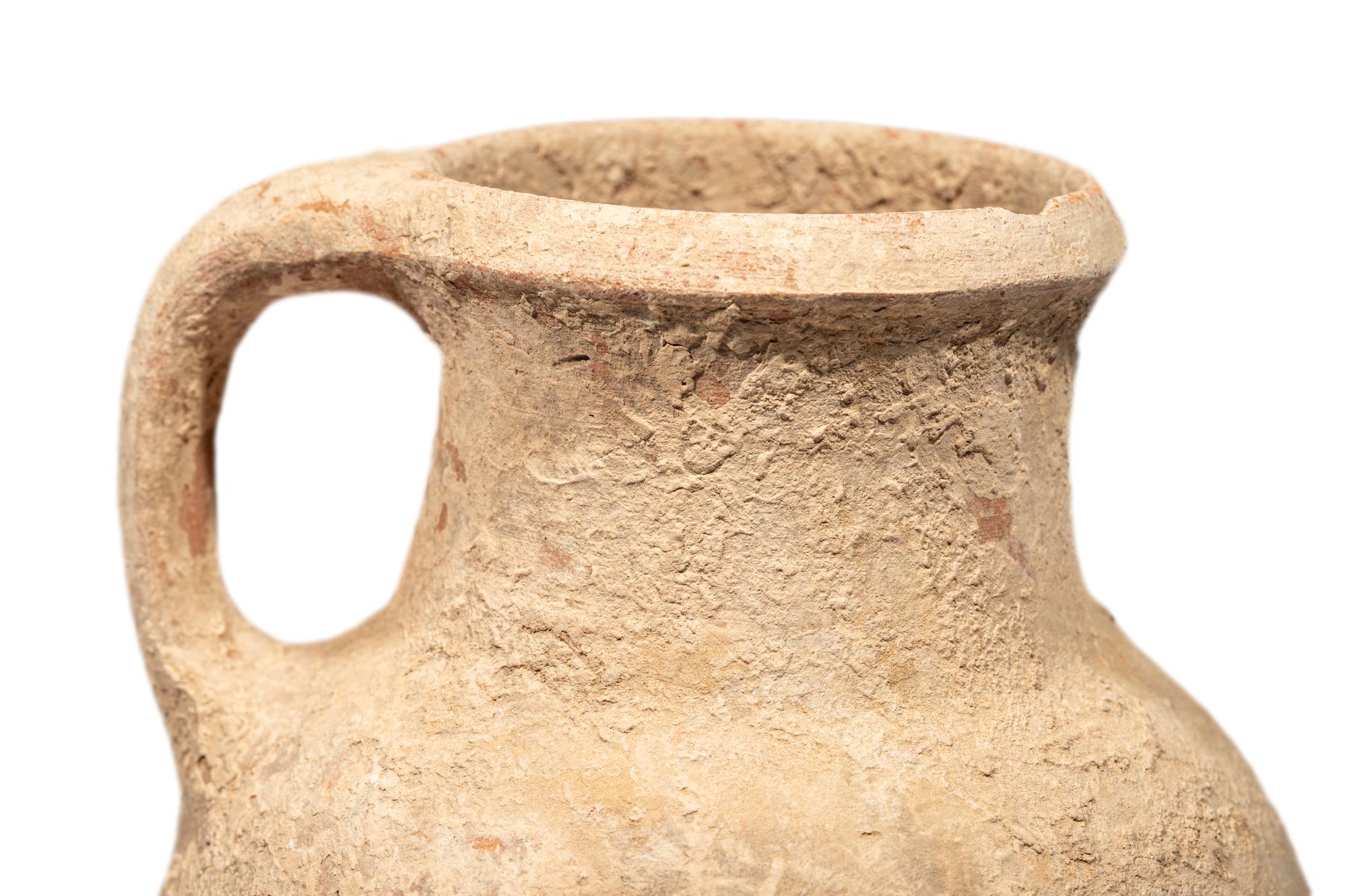A Roman Ceramic Jug with Handle