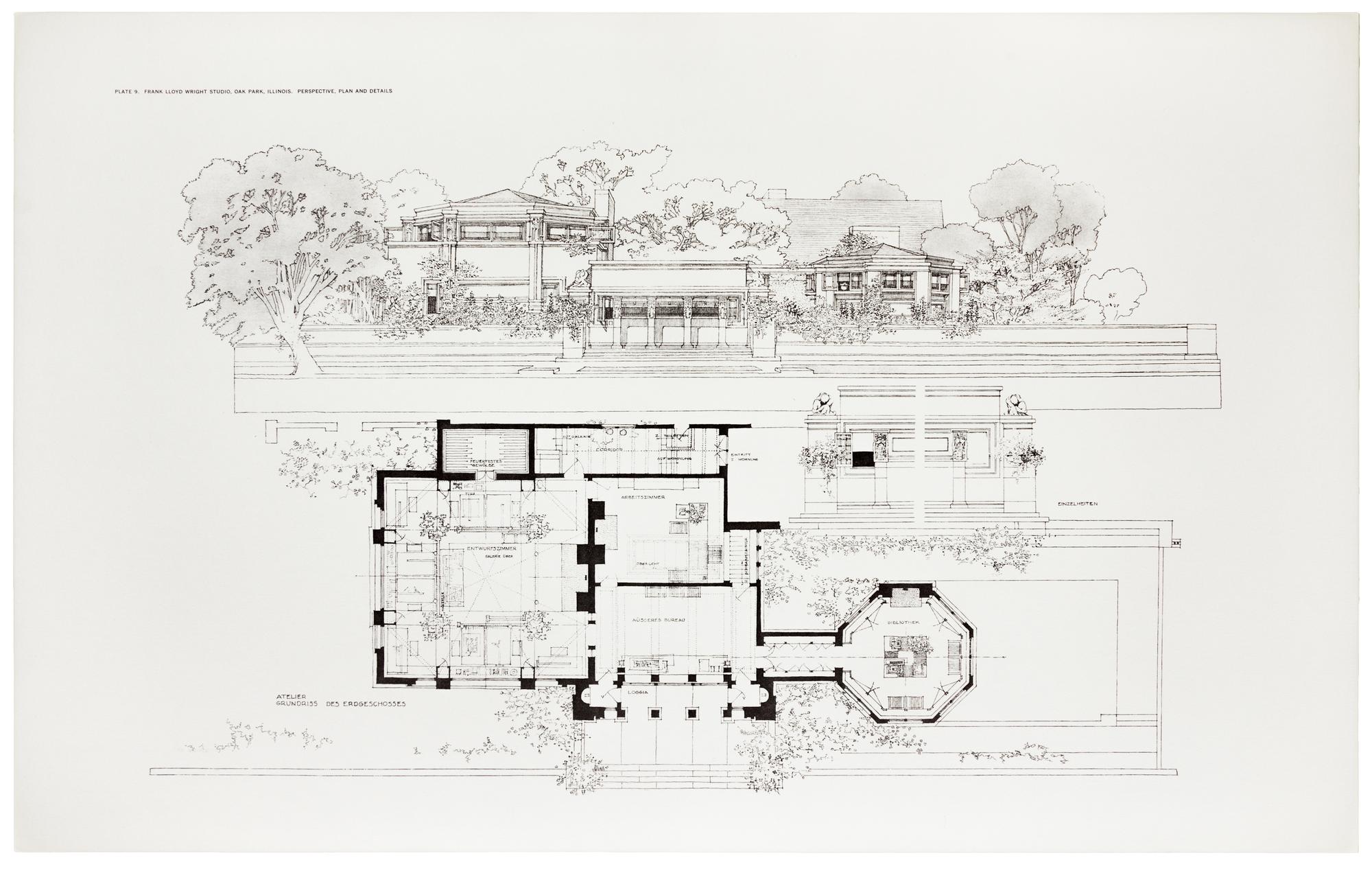 WRIGHT, Frank Lloyd (1869-1959). Buildings Plans and Designs . New York: Horizon Press, 1963.