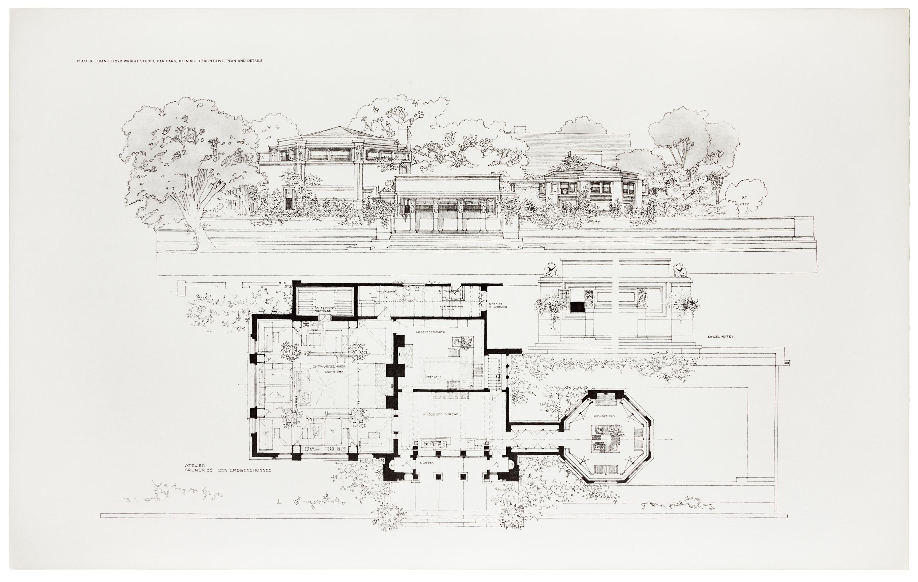 WRIGHT, Frank Lloyd (1869-1959). Buildings Plans and Designs . New York: Horizon Press, 1963.